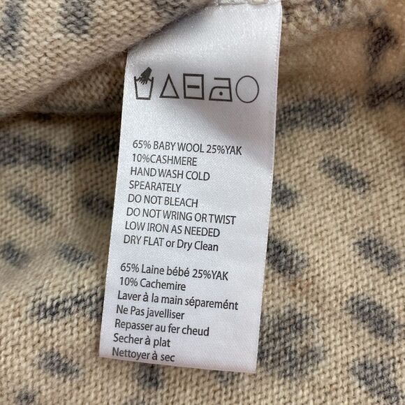 HWR for Anthropologie Monogram Wool Yak Cashmere Pullover Sweater size XS - Picture 7 of 10